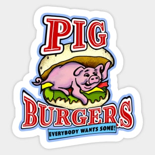 Pig Burgers Sticker